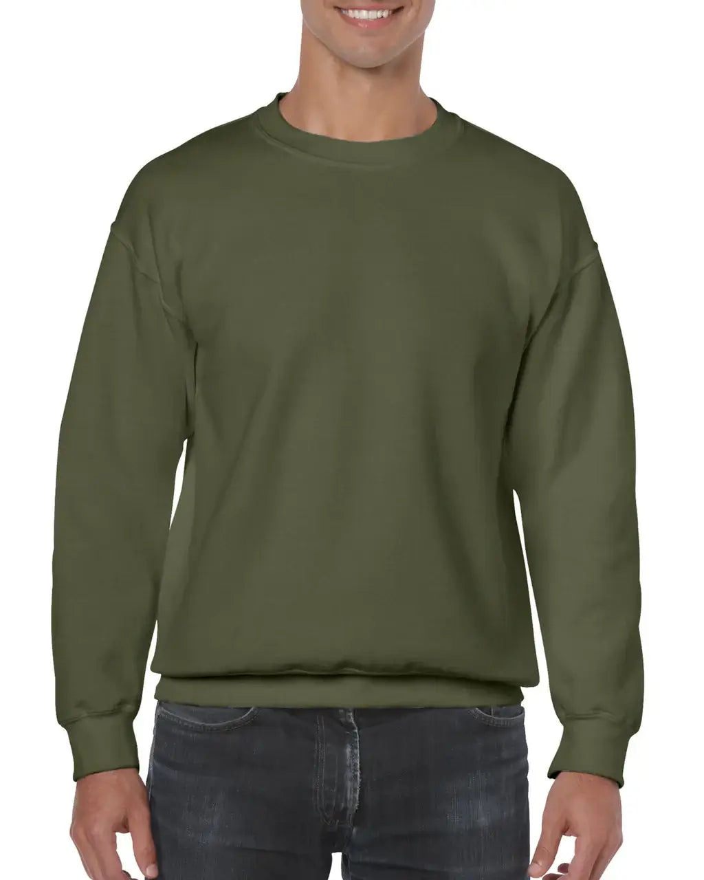 Military Green Gildan Heavy Blend 18000 Sweatshirt
