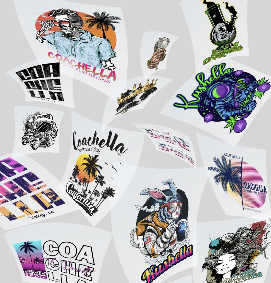 Free DTF UV DTF Sticker Sample Pack