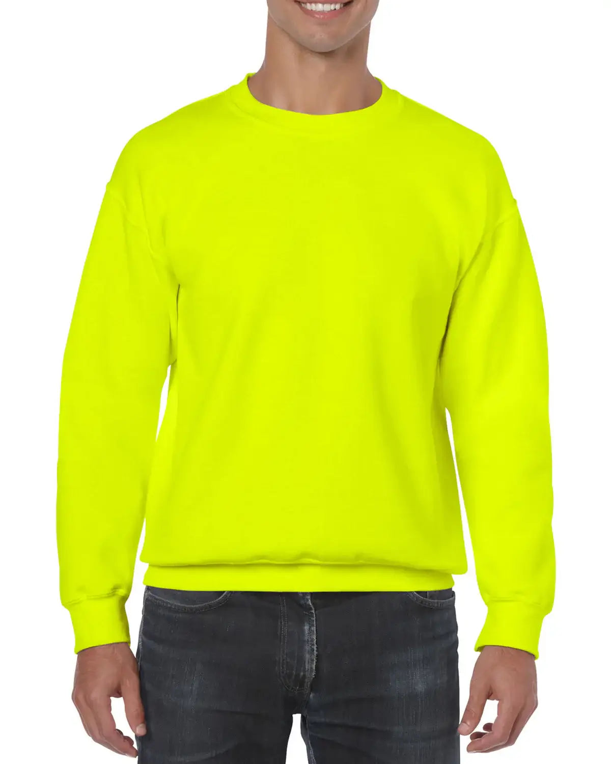 Safety Green Gildan Heavy Blend 18000 Sweatshirt
