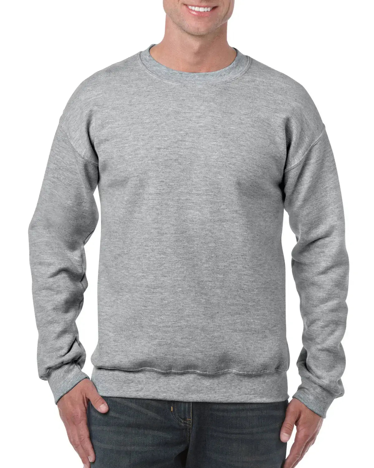 Sport Grey Gildan Heavy Blend 18000 Sweatshirt