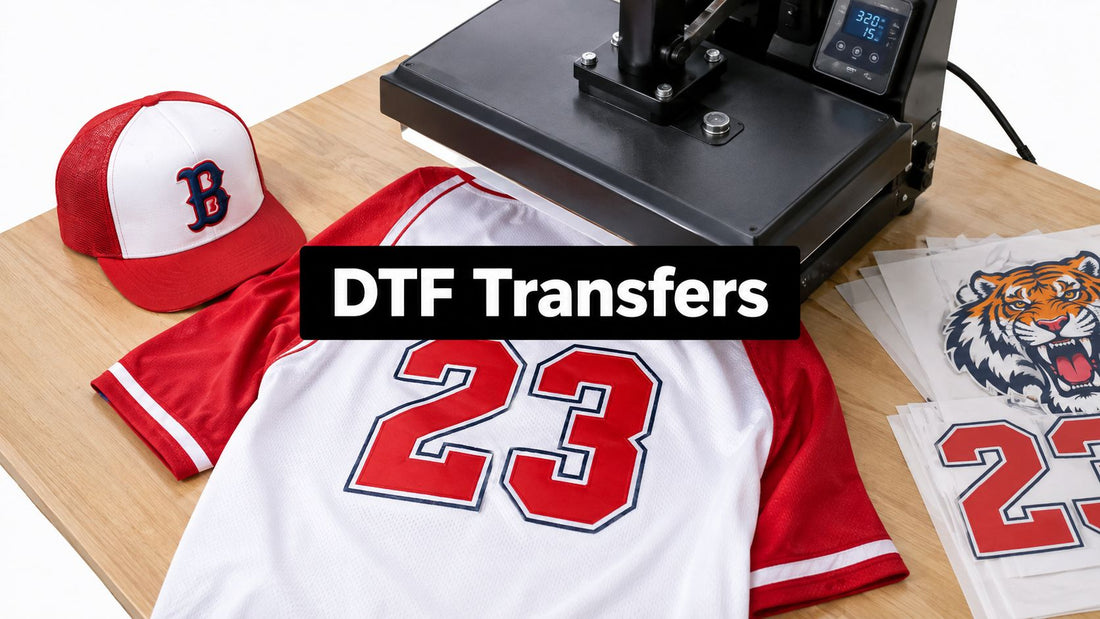 Baseball DTF Transfers How to Size Press and Make Them Last