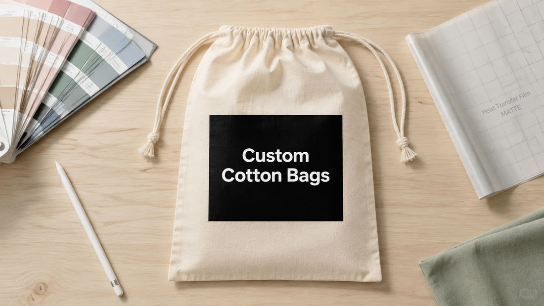 Design Your Custom Printed Cotton Drawstring Bags