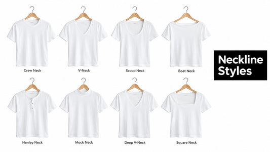 8 Neckline T Shirt Styles for Branding and Printing