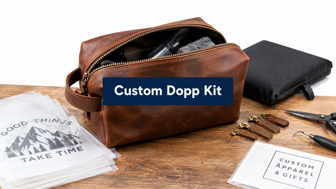 Personalized Dopp Kit Customization with DTF