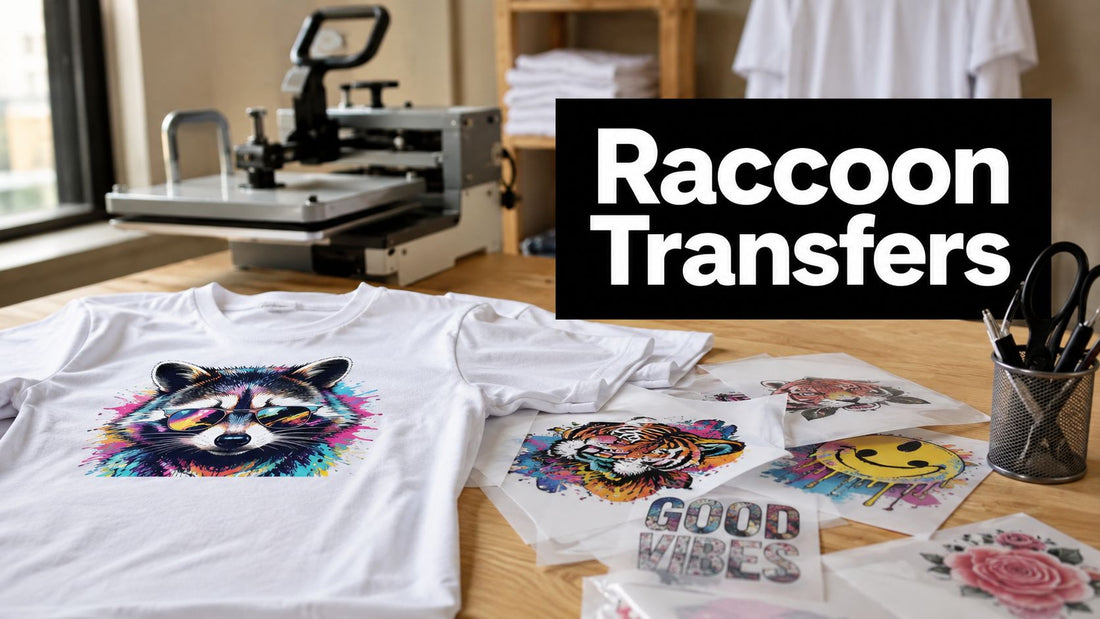 5 Merch Ideas with Raccoon Transfers: DTF Transfers in Hutto