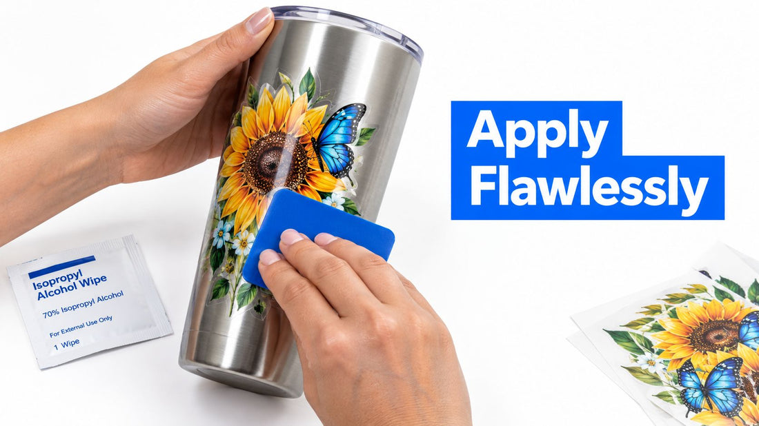 UV DTF Decals for Tumblers How to Apply Flawlessly